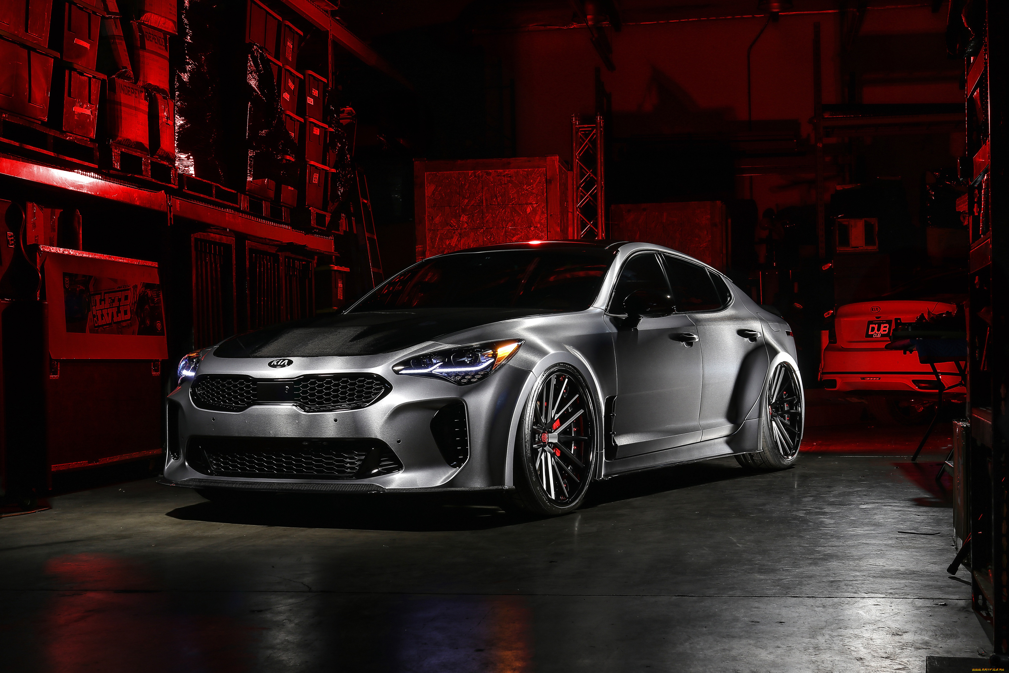 , kia, dub, stinger, sema, 2018